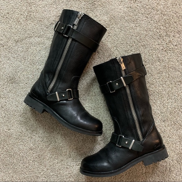 Moto Biker Zip Buckle Motorcycle Boots 